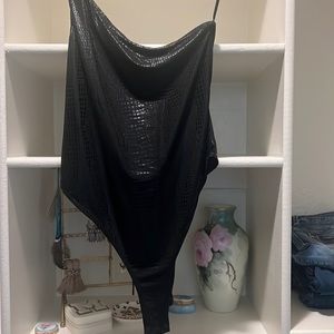 One shoulder bodysuit